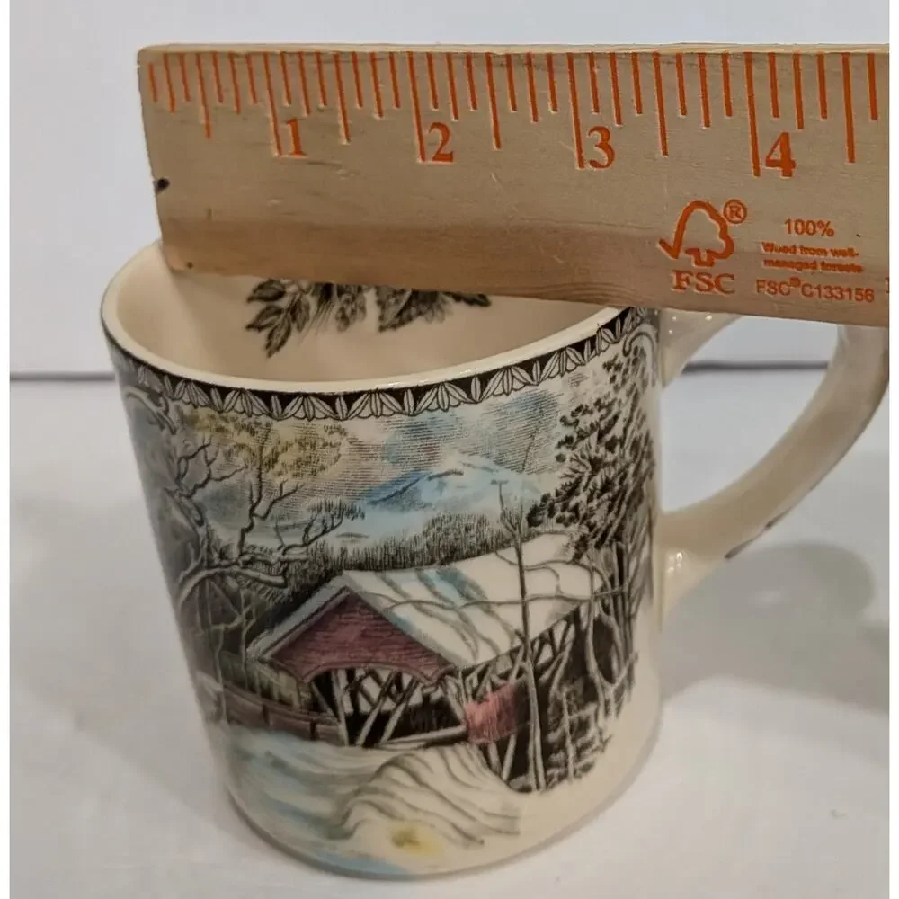 Set of 2 Johnson Brothers FRIENDLY VILLAGE Mug 3 1/4